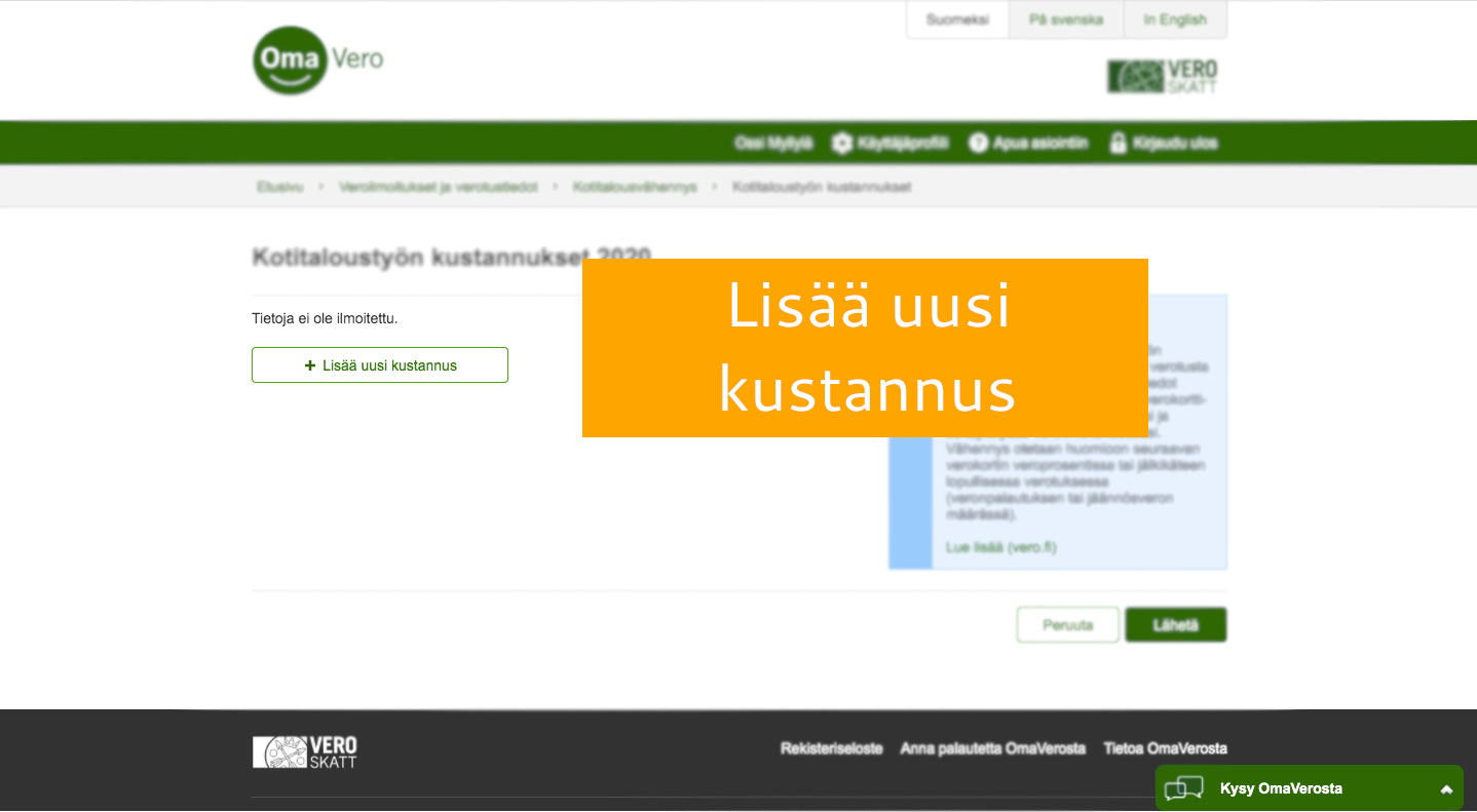Seuraavaksi lisää uusi kustannus, kotitalousvähennys, Maalissa.fi toteuttaa talon maalaamisen Oulun seudulla.
